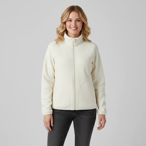 Camille – Polar Fleece Stand Collar Jacket