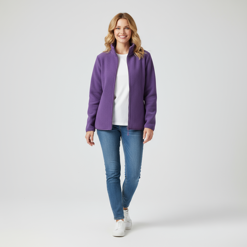 Élise – ColorBlock Fleece Jacket