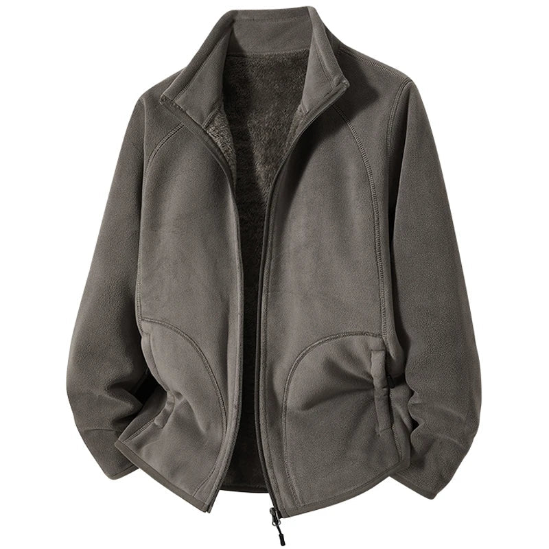 Camille – Polar Fleece Stand Collar Jacket