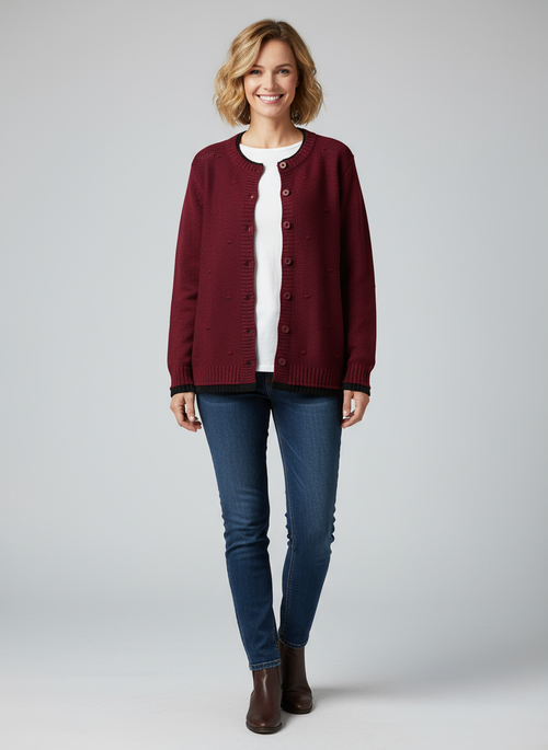 THE ISOLDE | TEXTURED CARDIGAN