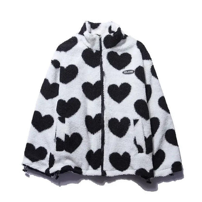 Dianne – Reversible Heart-Print Comfort Jacket