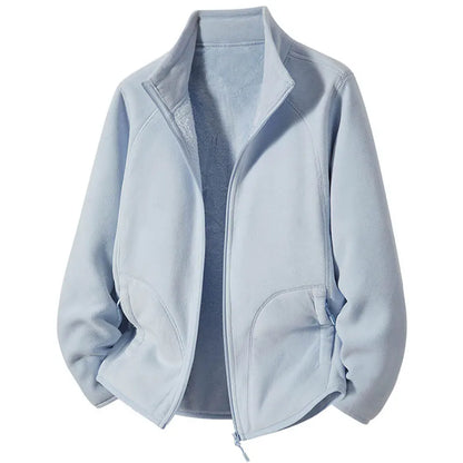 Camille – Polar Fleece Stand Collar Jacket